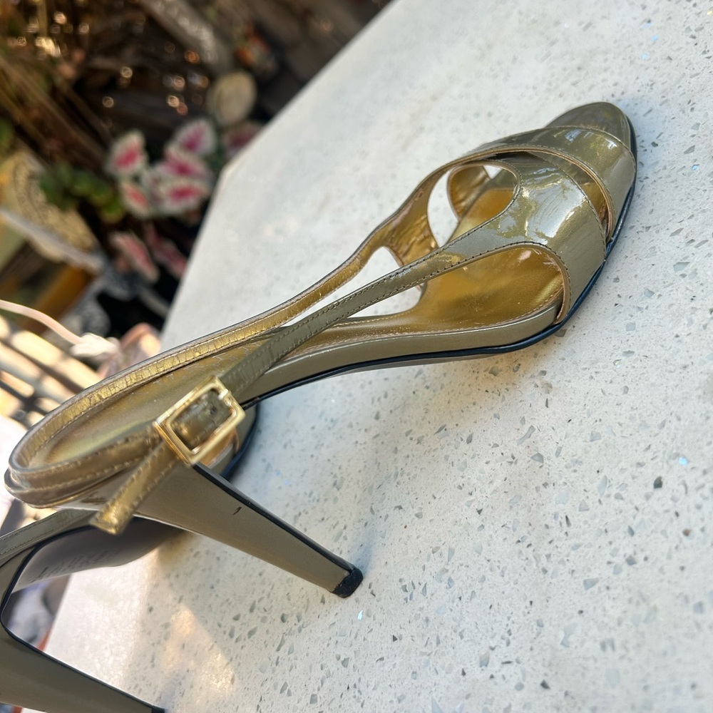 Lauren Ralph Lauren Gold Strappy Heels